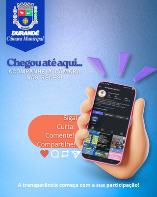 Siga a Câmara nas Redes!