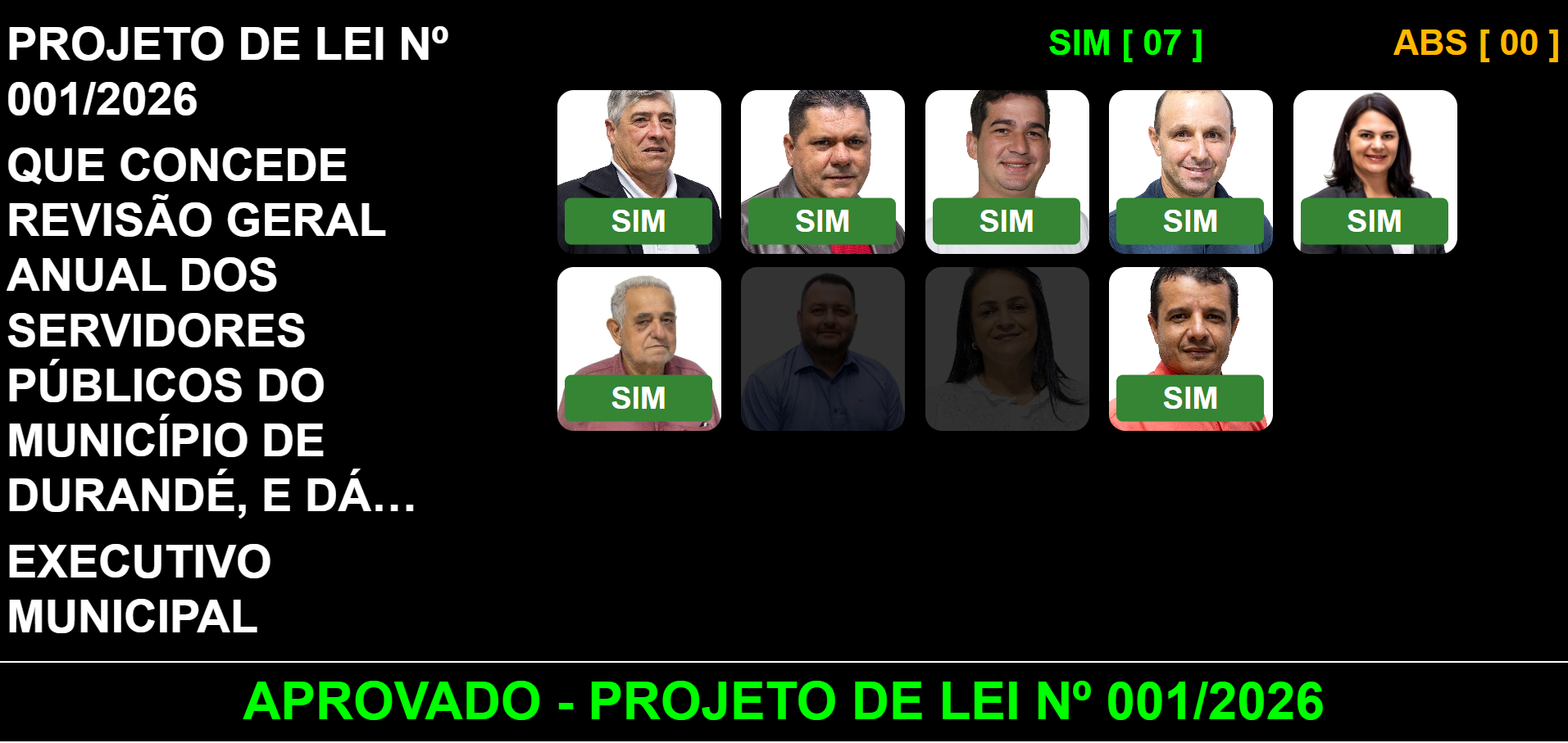 PROJETO DE LEI Nº 01/2026