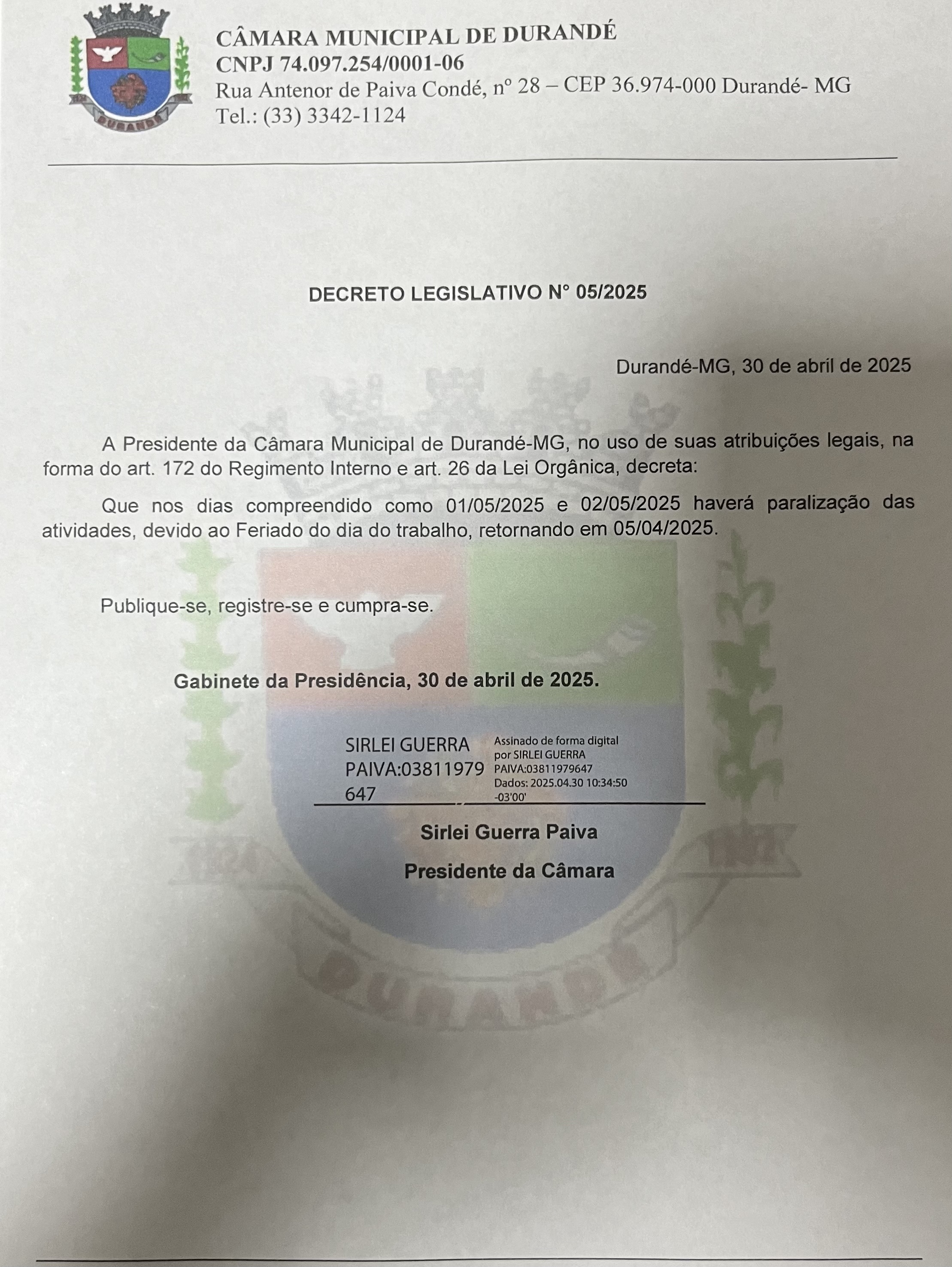RECESSO